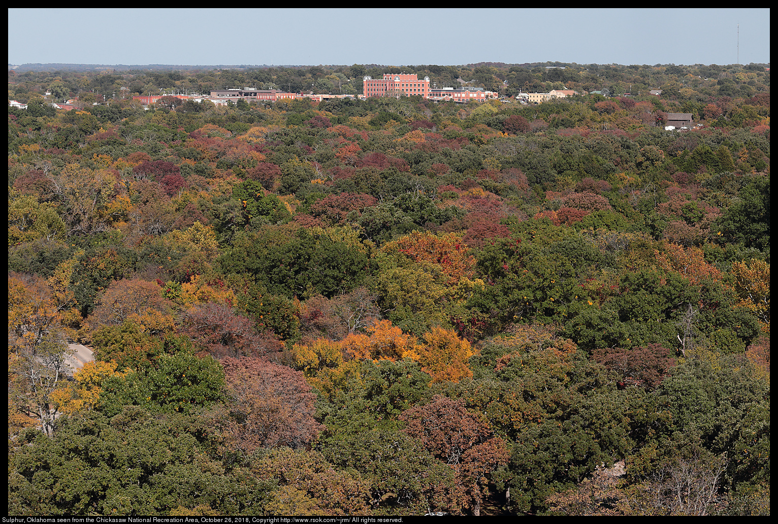 Bromide Hill overlook in the Chickasaw National Recreation Area