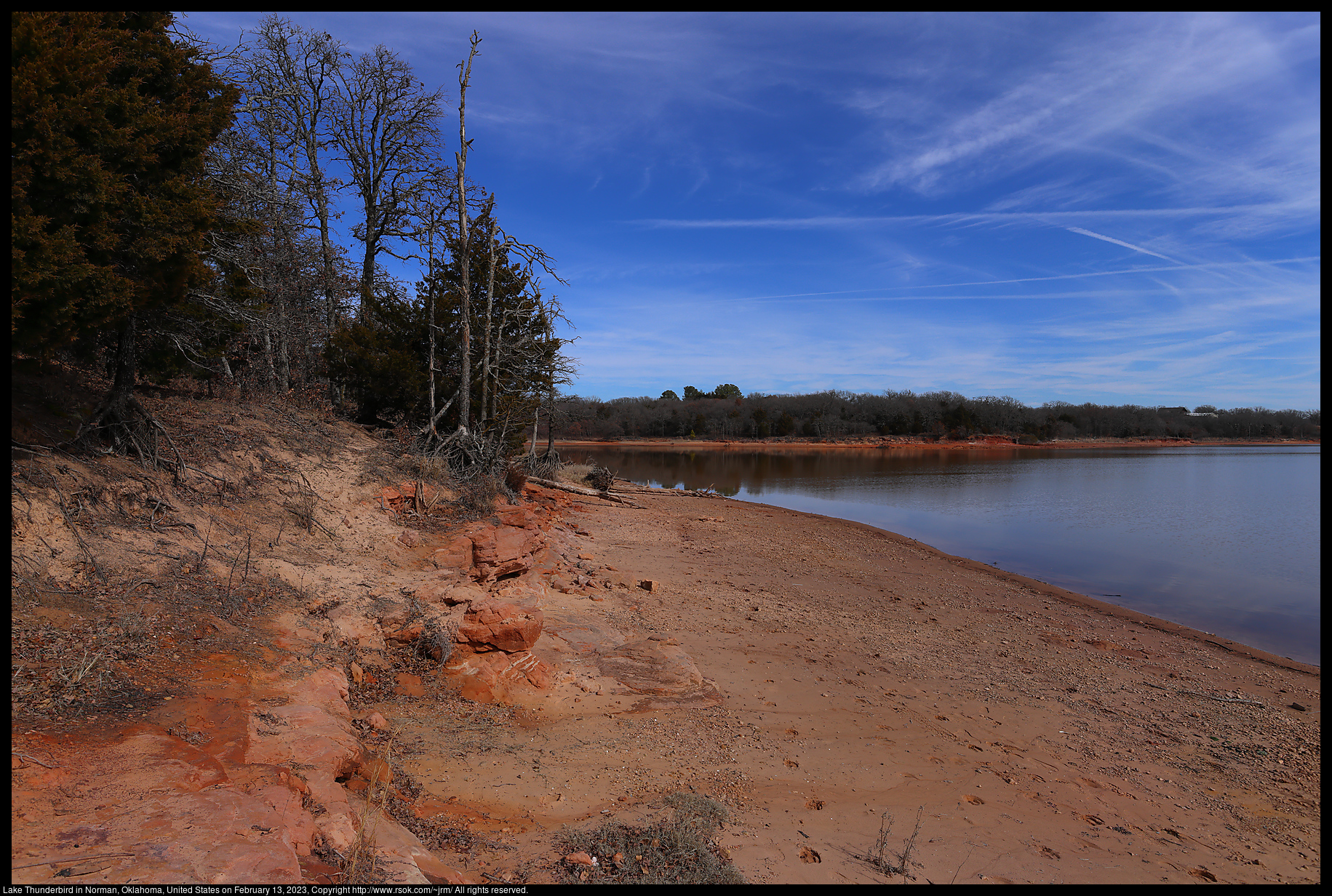 Lake Thunderbird in Norman, Oklahoma, United States on February 13, 2023