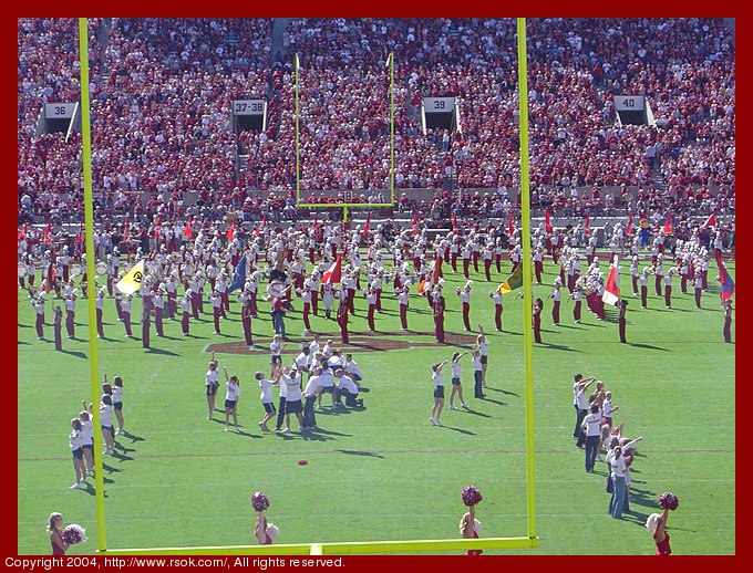 OU alumni cheerleaders 2004 oct 23