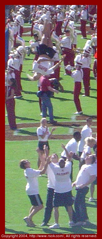 OU alumni cheerleaders 2004 oct 23