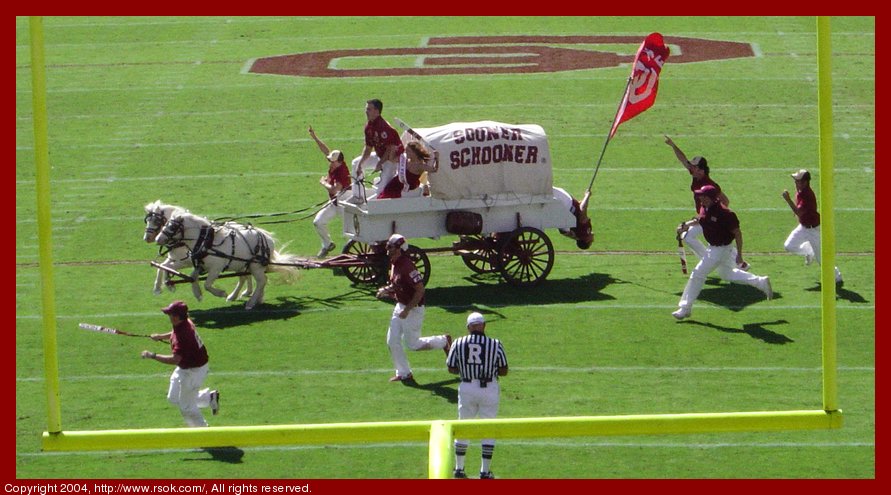 Sooner Schooner after the touchdown